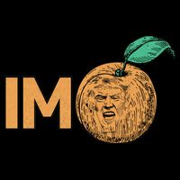 Funny Impeach Trump Peach Logo Baby Bodysuit