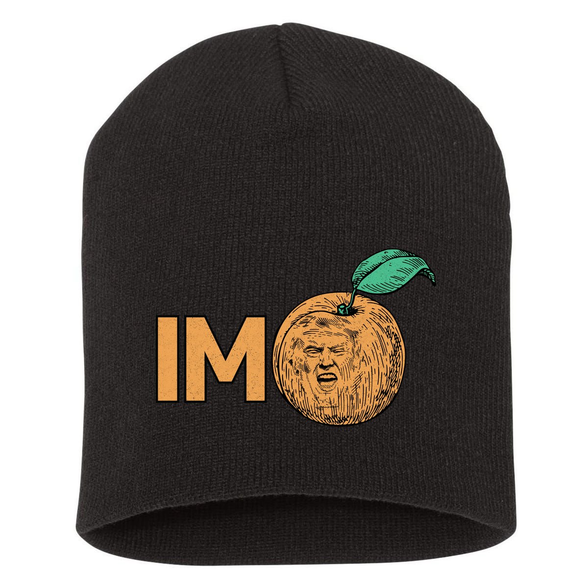 Funny Impeach Trump Peach Logo Short Acrylic Beanie
