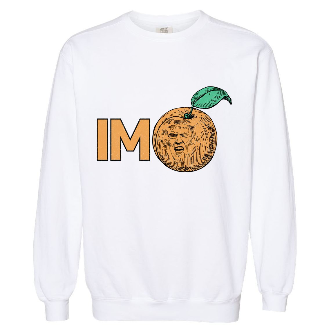 Funny Impeach Trump Peach Logo Garment-Dyed Sweatshirt