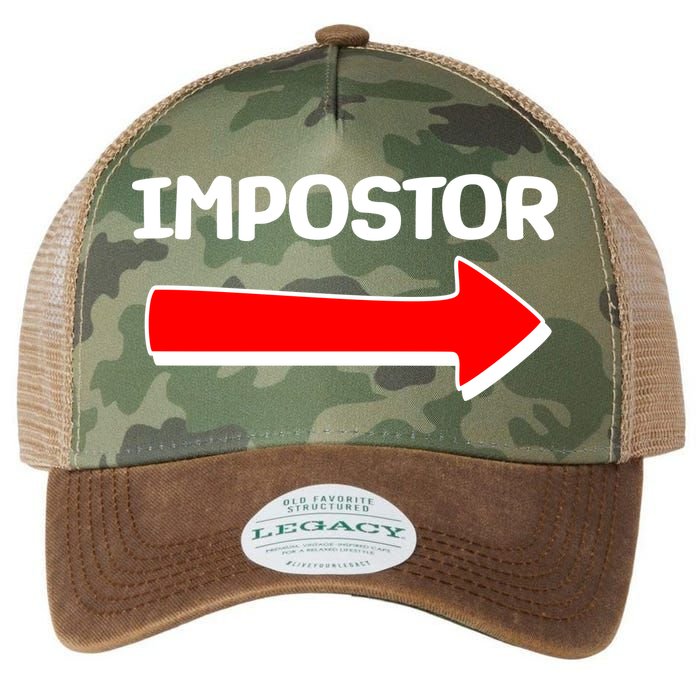 Funny Impostor Arrow -Among Us Legacy Tie Dye Trucker Hat