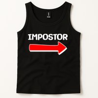 Funny Impostor Arrow -Among Us Tank Top