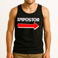 Funny Impostor Arrow -Among Us Tank Top