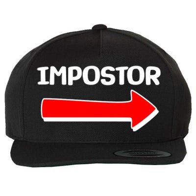 Funny Impostor Arrow -Among Us Wool Snapback Cap