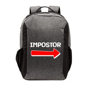 Funny Impostor Arrow -Among Us Vector Backpack