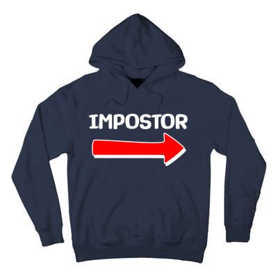 Funny Impostor Arrow -Among Us Tall Hoodie