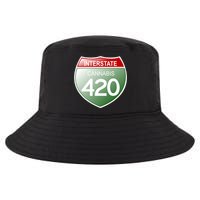 Funny Interstate 420 in the state of Cannabis Marijuana Weed Cool Comfort Performance Bucket Hat