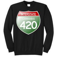 Funny Interstate 420 in the state of Cannabis Marijuana Weed Sweatshirt