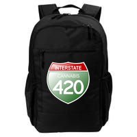 Funny Interstate 420 in the state of Cannabis Marijuana Weed Backpack