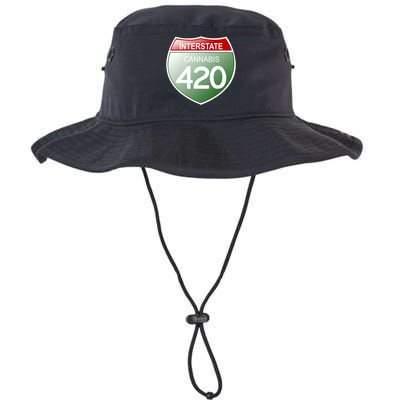 Funny Interstate 420 in the state of Cannabis Marijuana Weed Bucket Hat