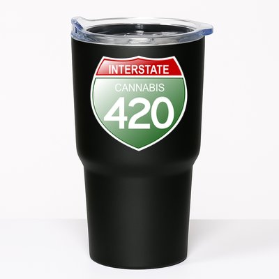 Funny Interstate 420 in the state of Cannabis Marijuana Weed Tumbler