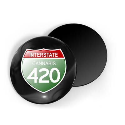 Funny Interstate 420 in the state of Cannabis Marijuana Weed Magnet