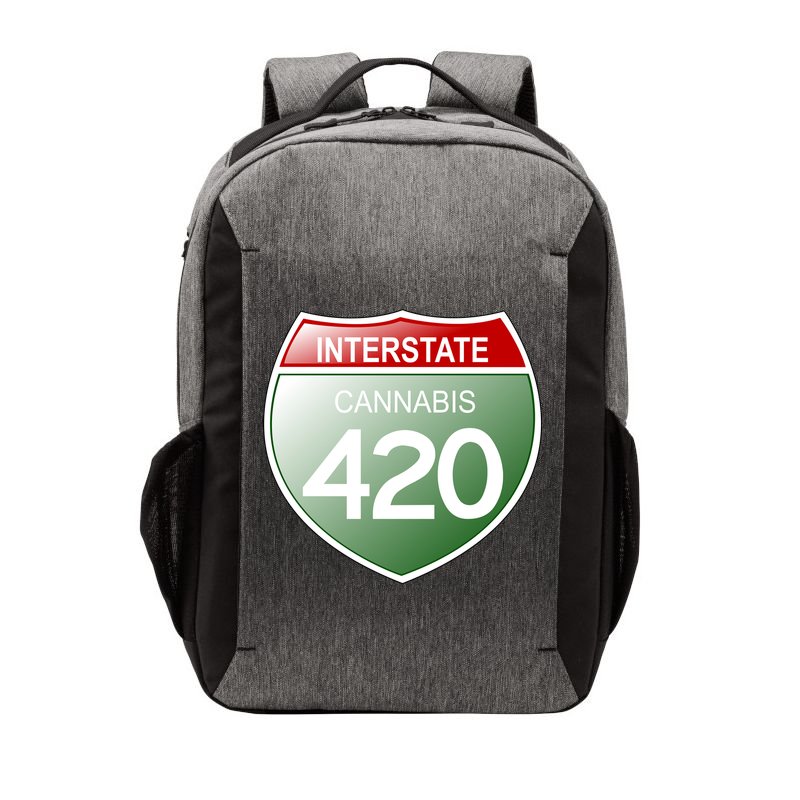 Funny Interstate 420 in the state of Cannabis Marijuana Weed Vector Backpack