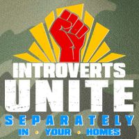 Funny Introverts Unite Separately In Your Homes Legacy Tie Dye Trucker Hat