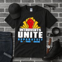 Funny Introverts Unite Separately In Your Homes Tall T-Shirt
