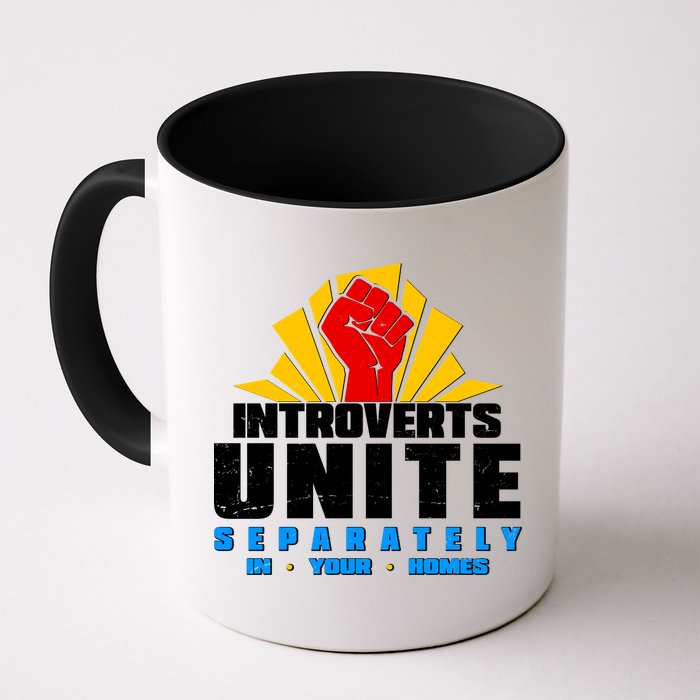 Funny Introverts Unite Separately In Your Homes Mug