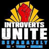 Funny Introverts Unite Separately In Your Homes Drawstring Bag