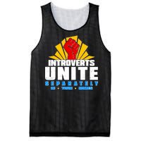 Funny Introverts Unite Separately In Your Homes Mesh Reversible Basketball Jersey Tank