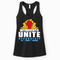 Funny Introverts Unite Separately In Your Homes Womens Tank Top