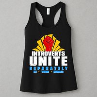 Funny Introverts Unite Separately In Your Homes Womens Tank Top