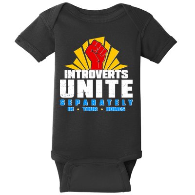 Funny Introverts Unite Separately In Your Homes Baby Bodysuit