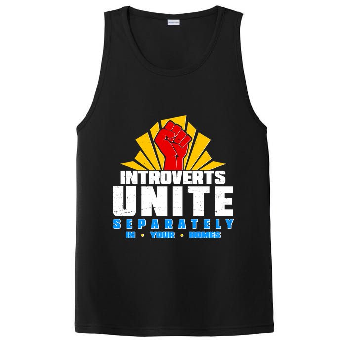 Funny Introverts Unite Separately In Your Homes PosiCharge Competitor Tank