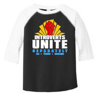 Funny Introverts Unite Separately In Your Homes Toddler Fine Jersey T-Shirt