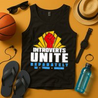 Funny Introverts Unite Separately In Your Homes Tank Top