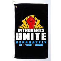 Funny Introverts Unite Separately In Your Homes Golf Towel
