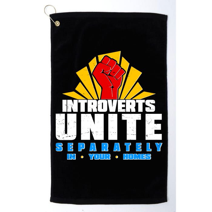 Funny Introverts Unite Separately In Your Homes Golf Towel