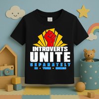Funny Introverts Unite Separately In Your Homes Toddler T-Shirt