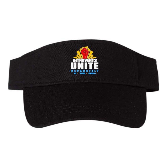 Funny Introverts Unite Separately In Your Homes Visor