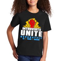 Funny Introverts Unite Separately In Your Homes Kids T-Shirt