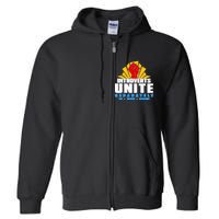 Funny Introverts Unite Separately In Your Homes Full Zip Hoodie