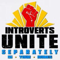Funny Introverts Unite Separately In Your Homes Garment-Dyed Sweatshirt