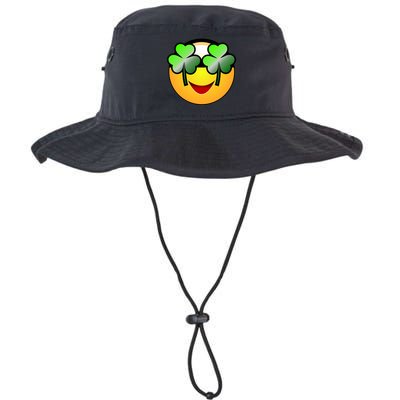 Funny Irish Clover St. Patrick's Day Emoji Bucket Hat