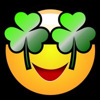 Funny Irish Clover St. Patrick's Day Emoji 16 in Basic Backpack
