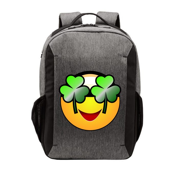 Funny Irish Clover St. Patrick's Day Emoji Vector Backpack