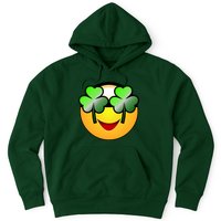 Funny Irish Clover St. Patrick's Day Emoji Hoodie