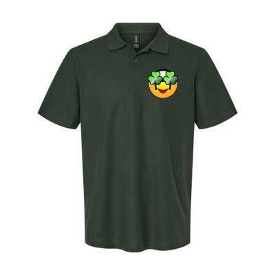 Funny Irish Clover St. Patrick's Day Emoji Polo