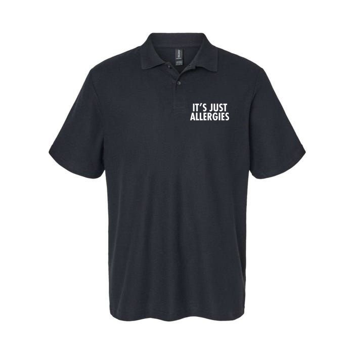 Funny It's Just Allergies Pandemic Polo