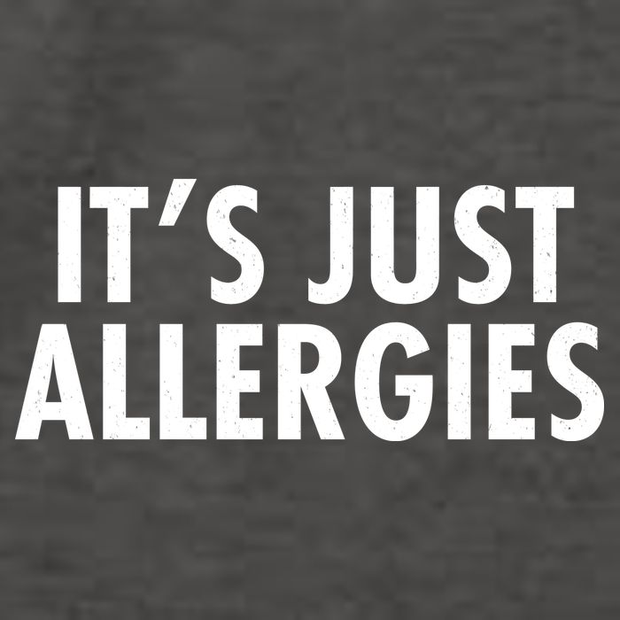Funny It's Just Allergies Pandemic Vector Backpack