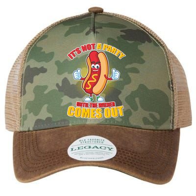 Funny It's Not A Party Until The Wiener Comes Out Legacy Tie Dye Trucker Hat