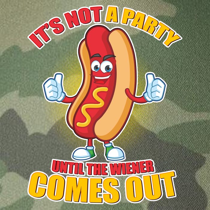 Funny It's Not A Party Until The Wiener Comes Out Legacy Tie Dye Trucker Hat