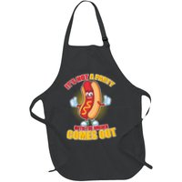 Funny It's Not A Party Until The Wiener Comes Out Apron
