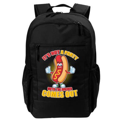 Funny It's Not A Party Until The Wiener Comes Out Backpack