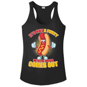 Funny It's Not A Party Until The Wiener Comes Out Ladies PosiCharge Competitor Racerback Tank