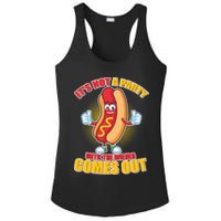 Funny It's Not A Party Until The Wiener Comes Out Ladies PosiCharge Competitor Racerback Tank