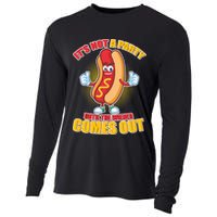 Funny It's Not A Party Until The Wiener Comes Out Cooling Performance Long Sleeve Crew