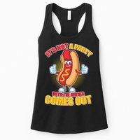 Funny It's Not A Party Until The Wiener Comes Out Womens Tank Top