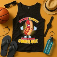 Funny It's Not A Party Until The Wiener Comes Out Tank Top